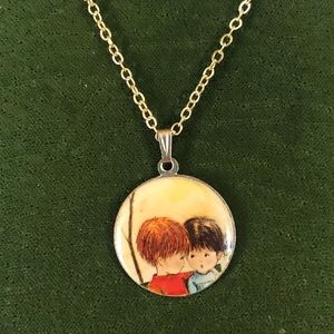 Vintage Fran Mar Moppets Pendant Necklace